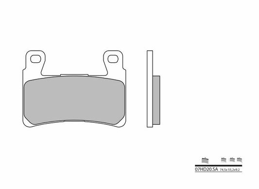BREMBO Street Sintered Metal Brake pads - 07HD20SA