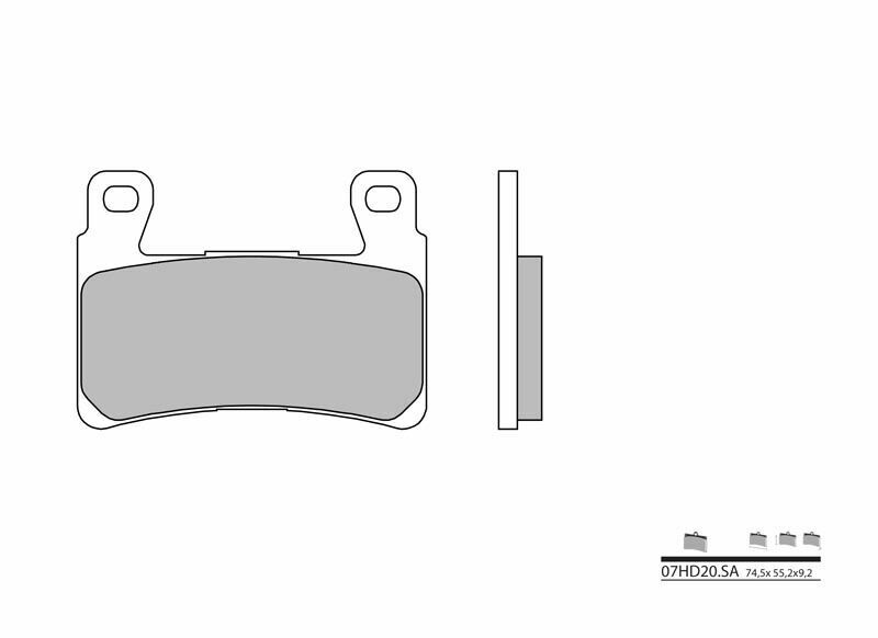 BREMBO Street Sintered Metal Brake pads - 07HD20SA