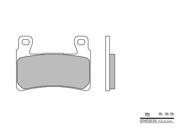 BREMBO Street Sintered Metal Brake pads - 07HD20SA