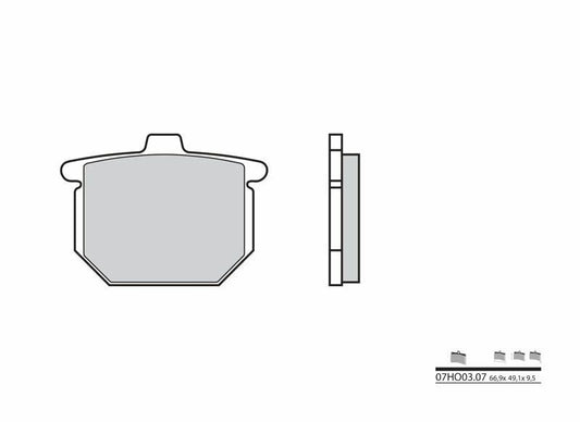 BREMBO Street Carbon Ceramic Brake pads - 07HO0307