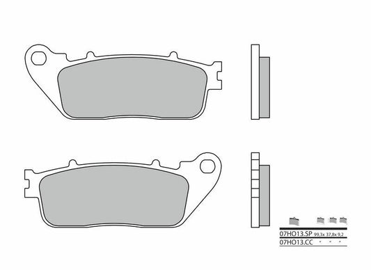 BREMBO Street Carbon Ceramic Brake pads - 07HO13CC