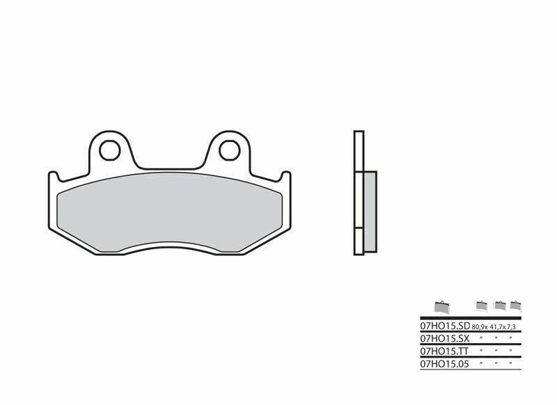 BREMBO Off-Road Sintered Metal Brake pads - 07HO15SX