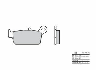 BREMBO Off-Road Sintermetall-Bremsbeläge - 07HO26SX 