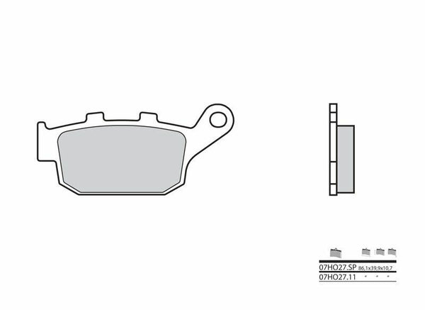 BREMBO Street Carbon Ceramic Bremsbeläge - 07HO2711