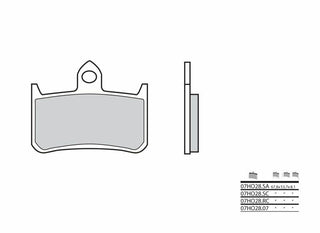 BREMBO Street Carbon Ceramic Bremsbeläge - 07HO2807