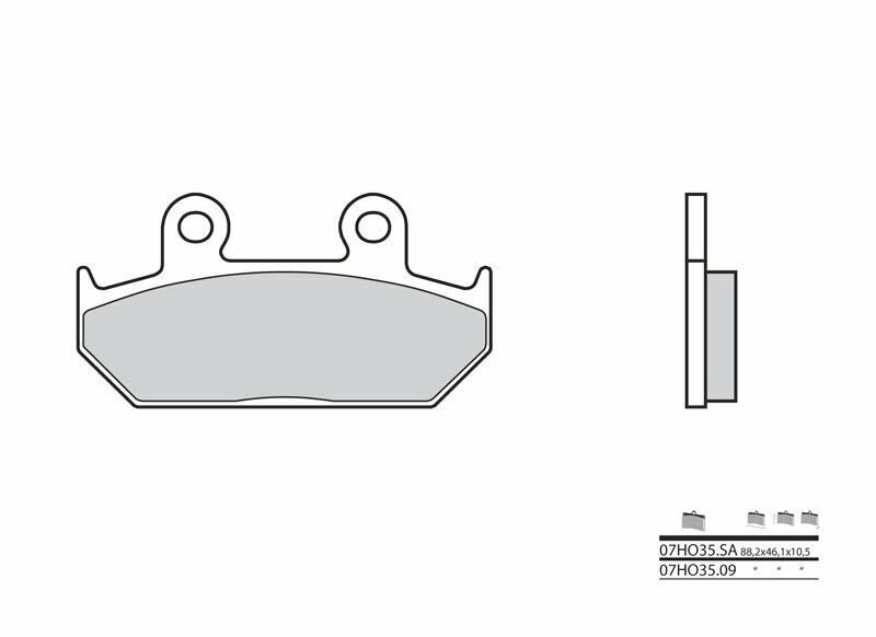 BREMBO Street Carbon Ceramic Brake pads - 07HO3509