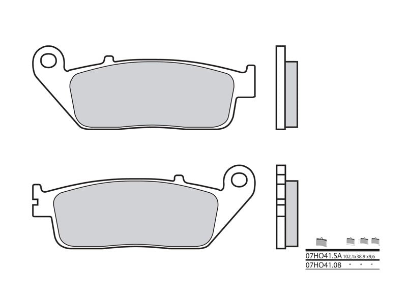 BREMBO Street Sintered Metal Brake pads - 07HO41LA