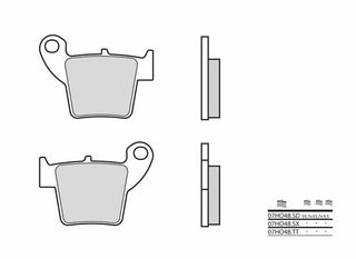 BREMBO Off-Road Sintermetall-Bremsbeläge - 07HO48SD 