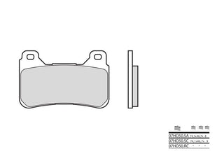 BREMBO Street Sintermetall-Bremsbeläge - 07HO50LA