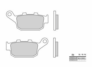 BREMBO Street Carbon Ceramic Brake pads - 07HO53CC