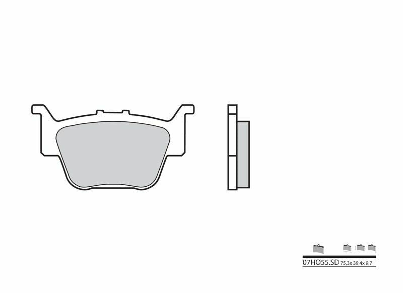 BREMBO Off-Road Sintered Metal Brake pads - 07HO55SD