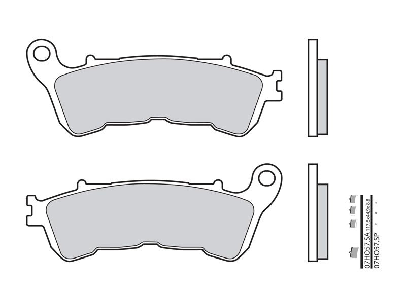 BREMBO Street Sintered Metal Brake pads - 07HO57LA