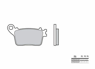 BREMBO Street Sintermetall-Bremsbeläge - 07HO59SP 