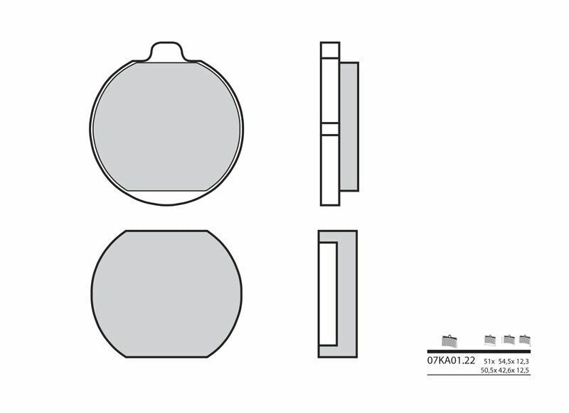 BREMBO Street Carbon Ceramic Brake pads - 07KA0122