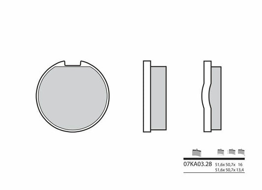 BREMBO Street Carbon Ceramic Brake pads - 07KA0328