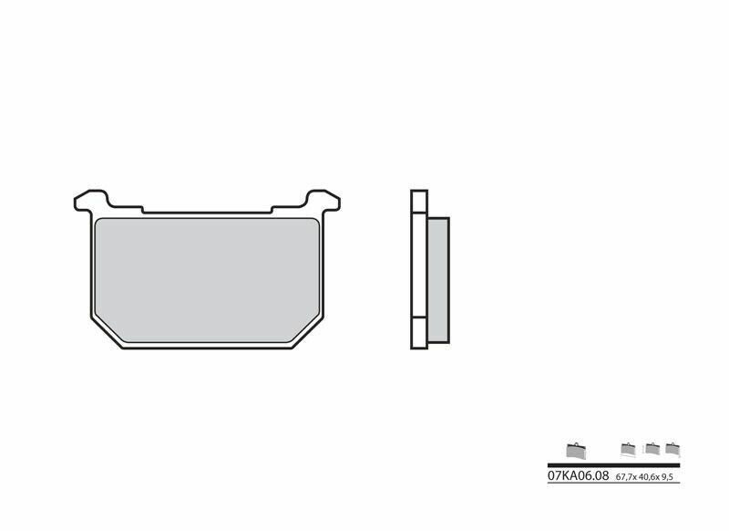 BREMBO Street Carbon Ceramic Brake pads - 07KA0608