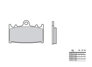 BREMBO Street Sintermetall-Bremsbeläge - 07KA13LA 