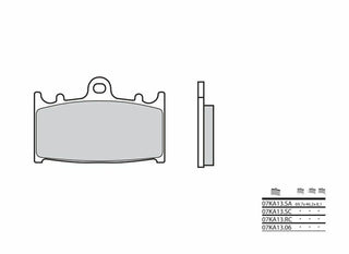 BREMBO Street Sintermetall-Bremsbeläge - 07KA13SA 