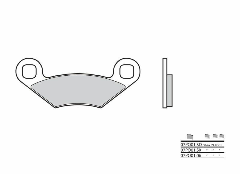BREMBO Off-Road Sintered Metal Brake pads - 07PO01SX