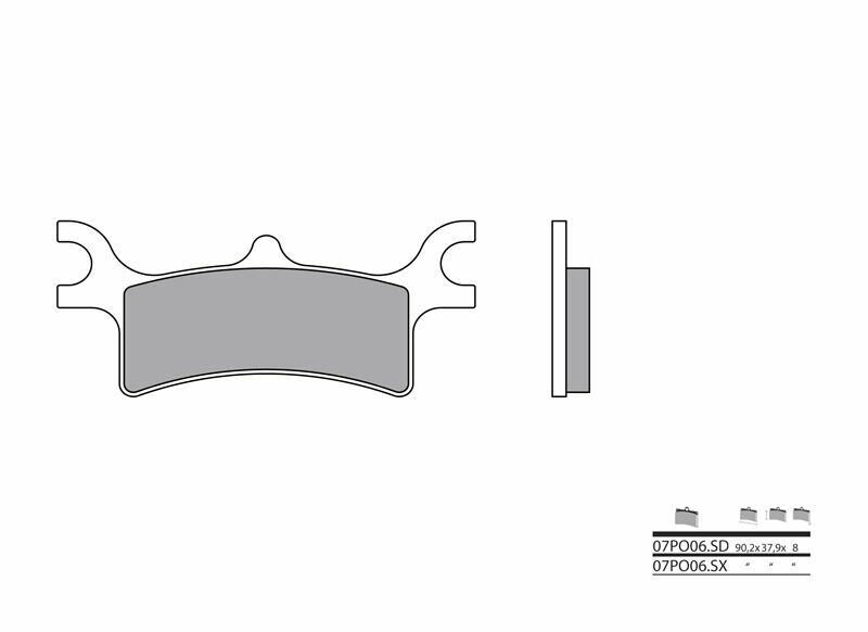BREMBO Off-Road Sintered Metal Brake pads - 07PO06SD