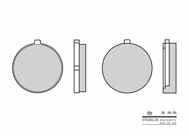BREMBO Street Carbon Ceramic Brake pads - 07SU0220