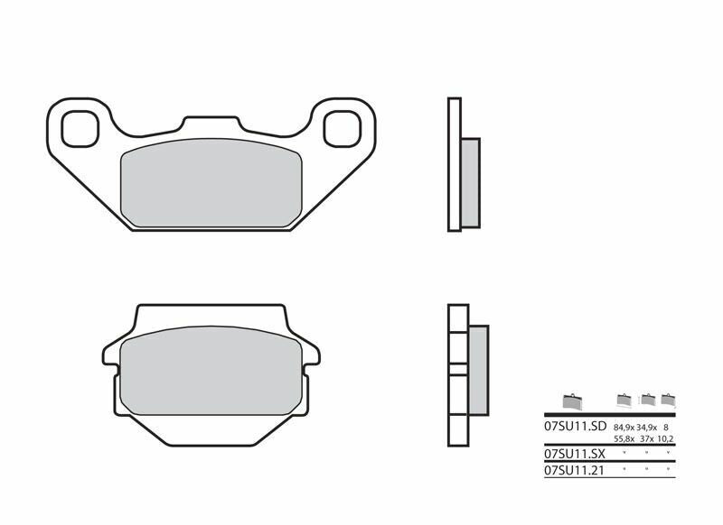 BREMBO Off-Road Sintered Metal Brake pads - 07SU11SD