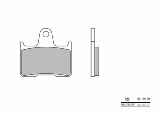 BREMBO Street Sintermetall-Bremsbeläge - 07SU25SP 