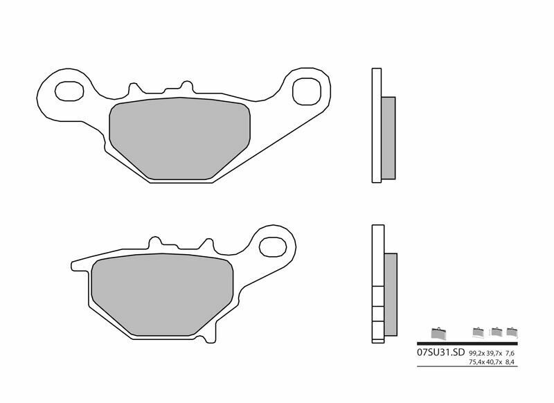 BREMBO Off-Road Sintered Metal Brake pads - 07SU31SD