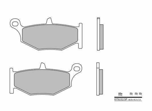 BREMBO Street Sintered Metal Brake pads - 07SU32SP