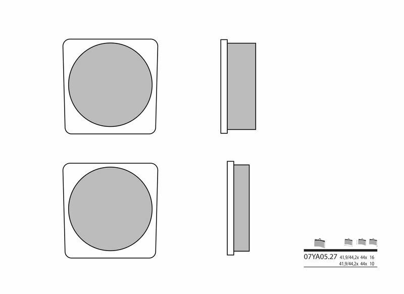 BREMBO Street Carbon Ceramic Brake pads - 07YA0527