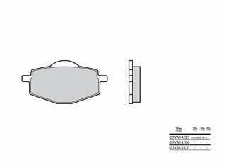 BREMBO Off-Road Sintermetall-Bremsbeläge - 07YA14SD 