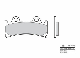 BREMBO Street Sintermetall-Bremsbeläge - 07YA32SA 
