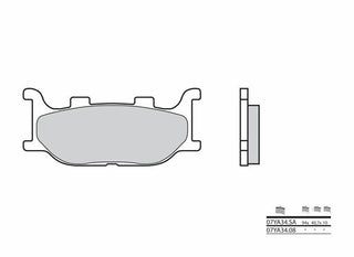 BREMBO Street Carbon Ceramic Bremsbeläge - 07YA3408