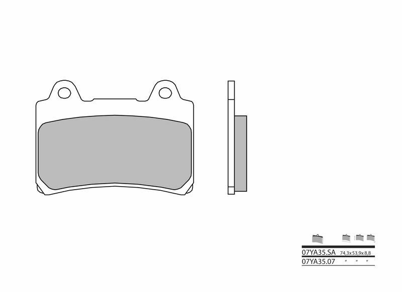 BREMBO Street Sintered Metal Brake pads - 07YA35SA