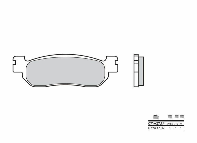 BREMBO Street Sintered Metal Brake pads - 07YA37SP