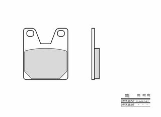 BREMBO Street Sintermetall-Bremsbeläge - 07YA38SP 