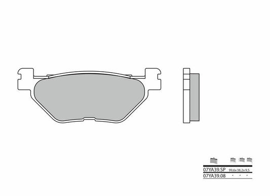 BREMBO Street Sintered Metal Brake pads - 07YA39SP