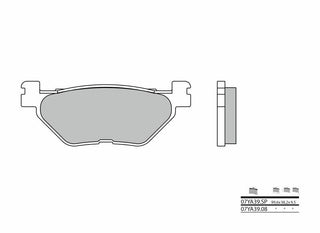 BREMBO Street Sintermetall-Bremsbeläge - 07YA39SP 