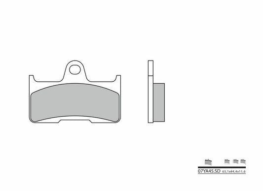 BREMBO Off-Road Sintered Metal Brake pads - 07YA45SD