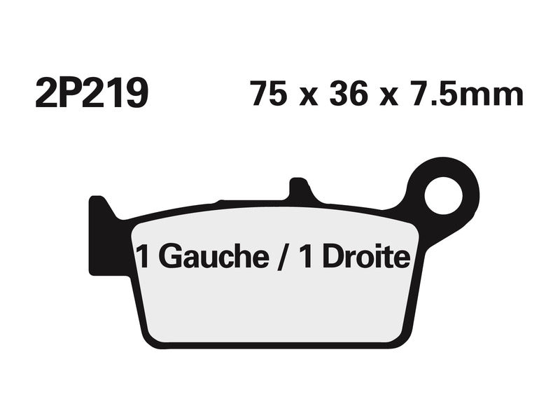 NISSIN Street /Off-Road Sintered Metal Brake pads - 2P-219ST-MX