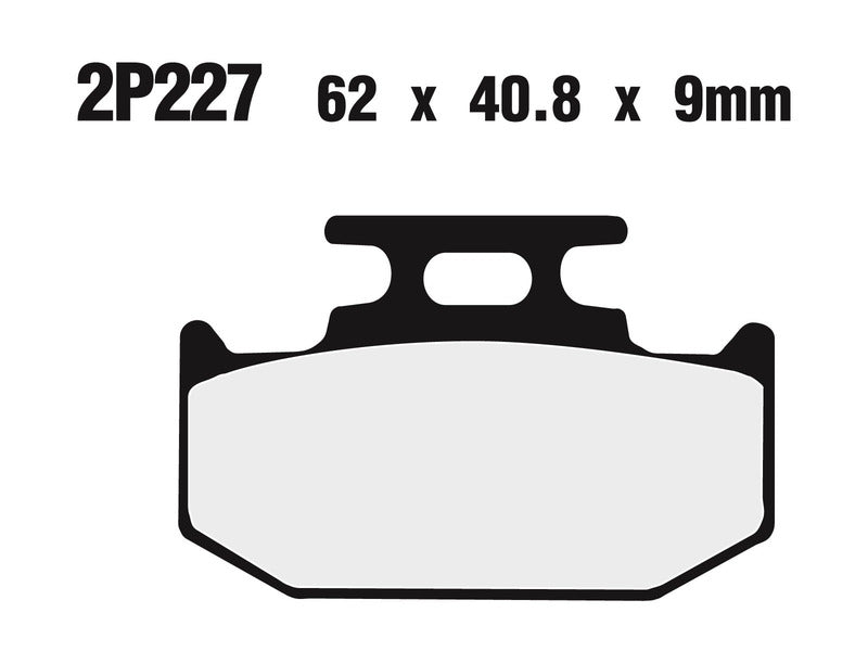 NISSIN Off-Road Semi-Metallic Brake pads - 2P-227GS