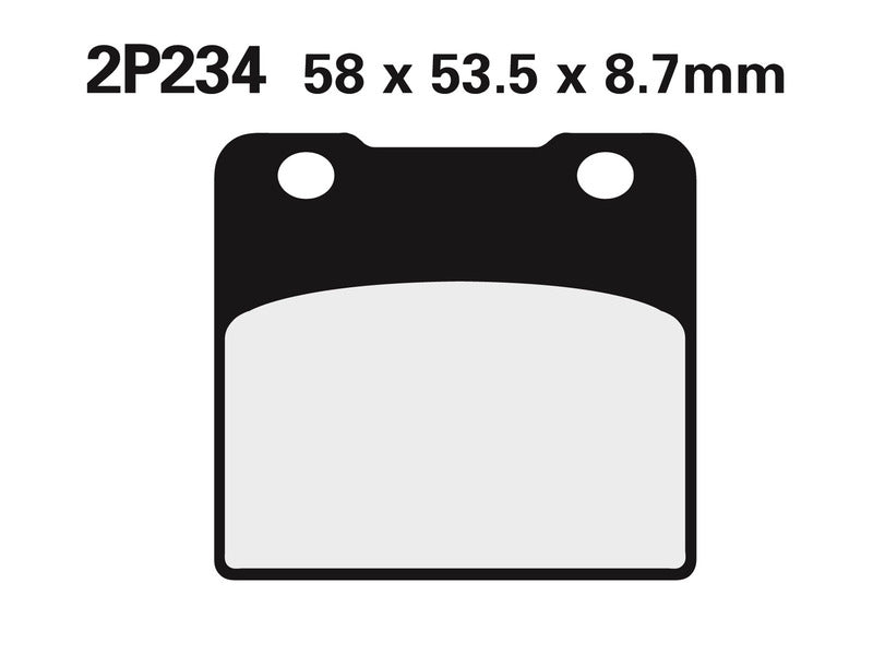 NISSIN Street Semi-Metallic Brake pads - 2P-234NS
