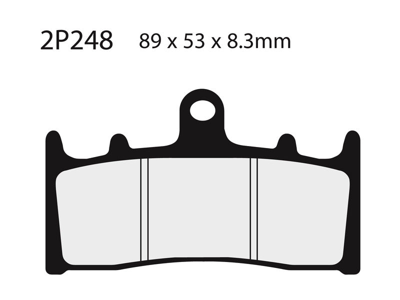 NISSIN Street Semi-Metallic Brake pads - 2P-248NS