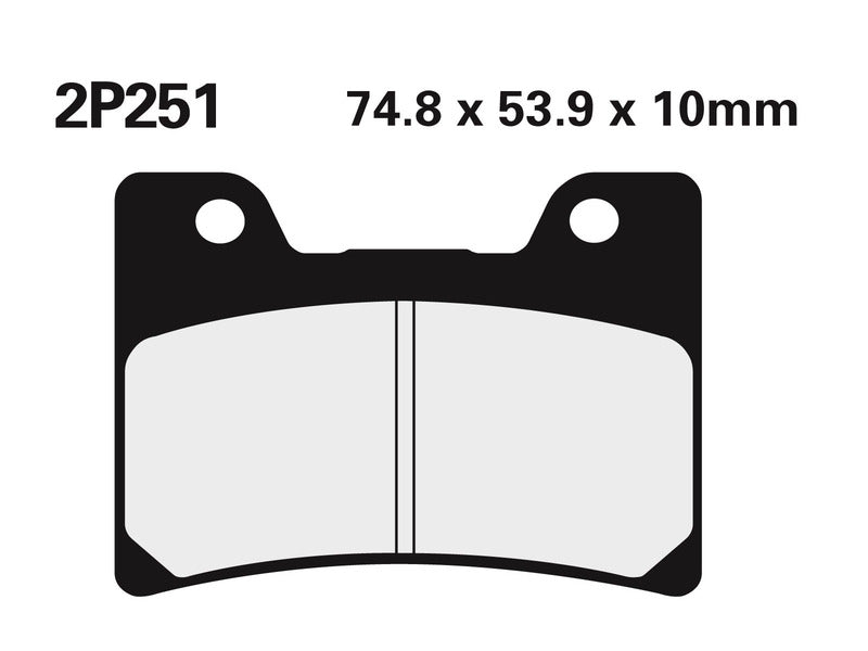 NISSIN Street Semi-Metallic Brake pads - 2P-251NS
