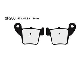 NISSIN Street /Off-Road Sintered Metal Brake pads - 2P-286ST-MX