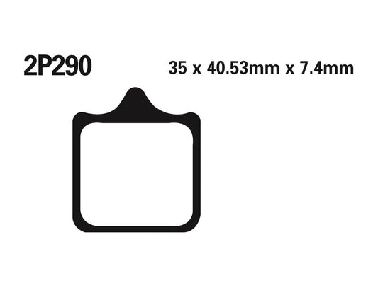 NISSIN Street /Off-Road Sintermetall Bremsbeläge - 2P-290ST 