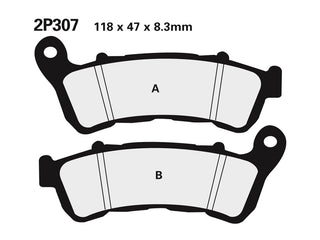 NISSIN Street /Off-Road Sintermetall Bremsbeläge - 2P-307ST 