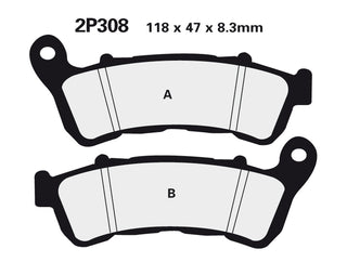 NISSIN Street /Off-Road Sintered Metal Brake pads - 2P-308ST