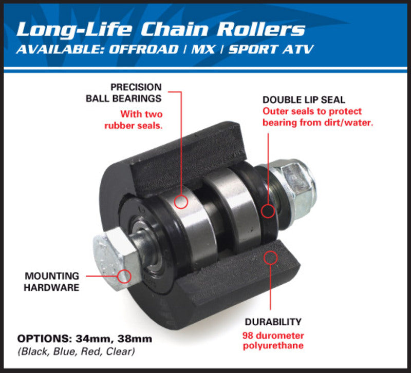 ALL BALLS Upper Chain Roller ALL BALLS Black Honda CRF125F/250F/230F