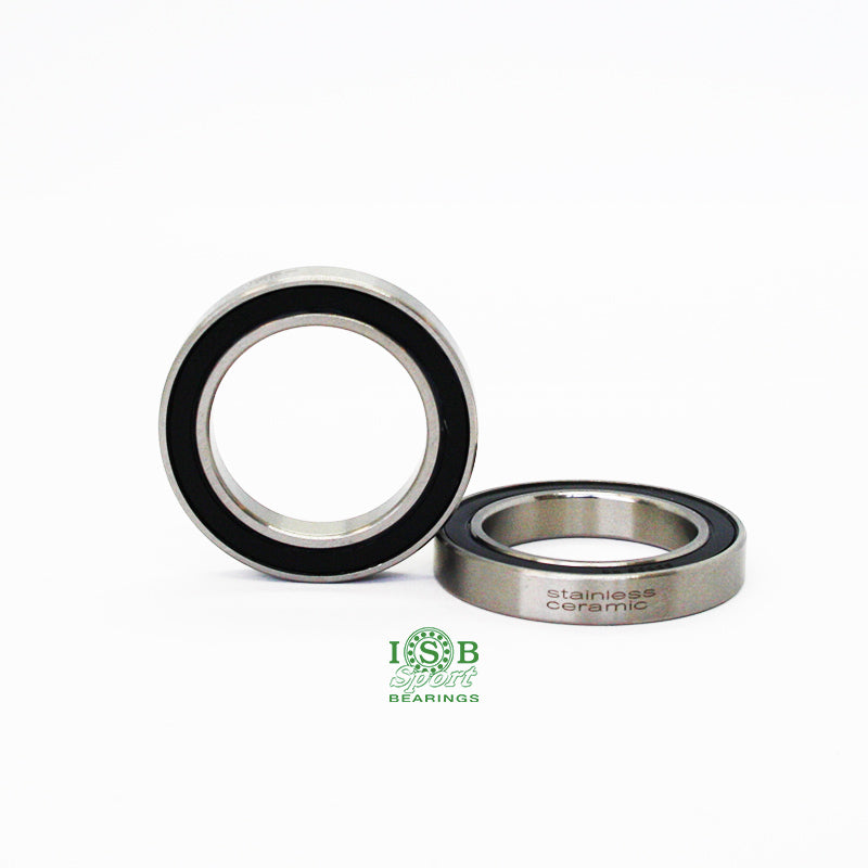 ISB BEARINGS B.B. SC6805N-2RS C3 25x37x6 Inox + Ceramic Balls